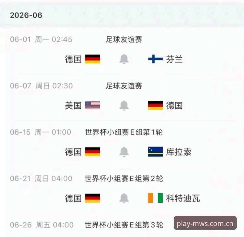 德国队世界杯大名单解读：诺伊尔回归与新生代崛起，这些看点值得关注